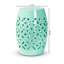 Table d'appoint en métal au fini turquoise moderne et contemporain Plumerville, H 18,3 po x P 12,2 po x l 12,2 po