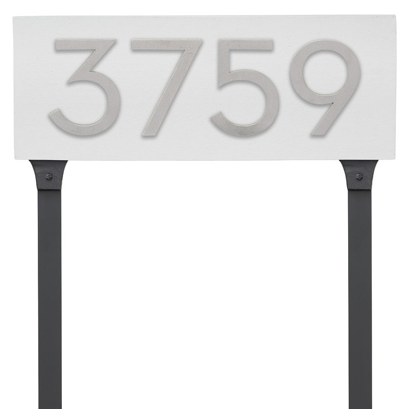 Rectangle, Blanc / aluminium brossé, Oui