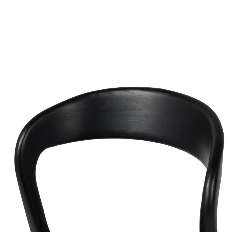 Amare Stool, Sonoma Black Genuine Leather/Black, Counter Stool (26.5" Seat Height)