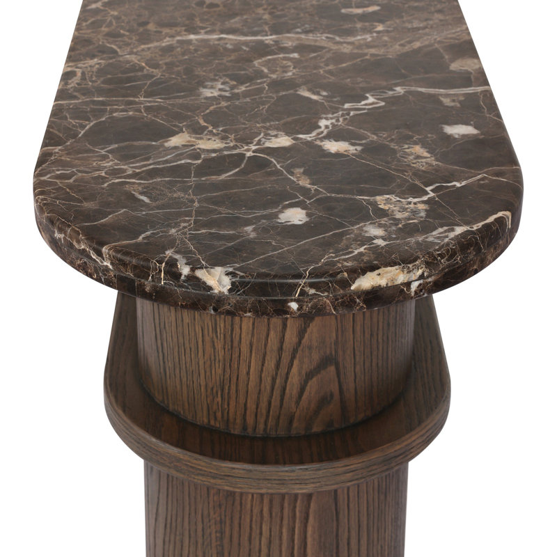 Serova 65'' W Marble Console Table
