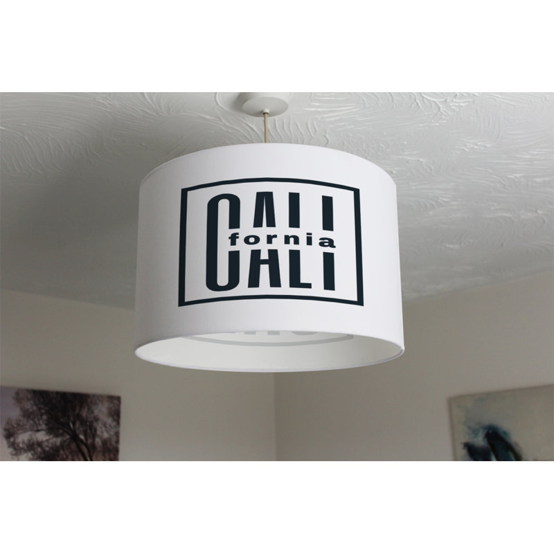 Cotton Drum Lamp Shade ( Uno ), 25cm H x 40cm W x 40cm D