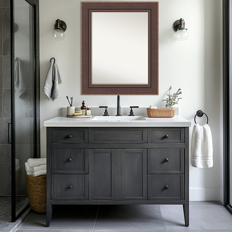 Miroir mural de salle de bain Moab, 29,5 po x 35,5 po