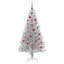 vidaXL Christmas Tree with 300 LEDs with Stand Silver PET-1670893294