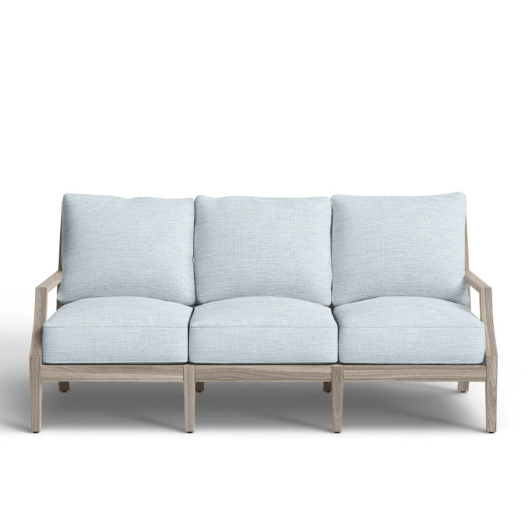 Haley Teak Outdoor Lattice Back Sofa