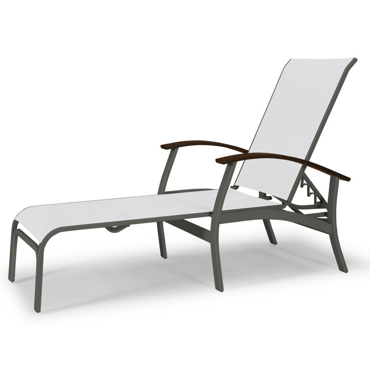 Askar Outdoor Rust-Resistant Metal Chaise Lounge