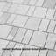 Carreau de mosaïque en marbre gris 11,8 po Diflart pour mur de plancher de cuisine, motif de piano décalé, adouci (ensemble de 5)-134485174