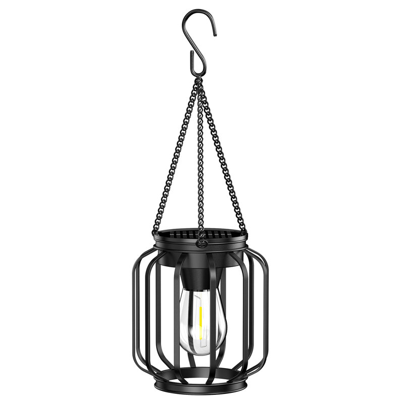 13.49" Solar Powered Integrated LED Outdoor Lantern