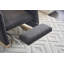 Chaise berçante en coton et lin avec repose-pieds réglable-93807018