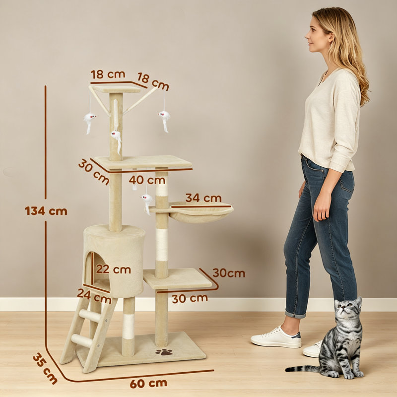 134 cm H Cat Tree / Condo