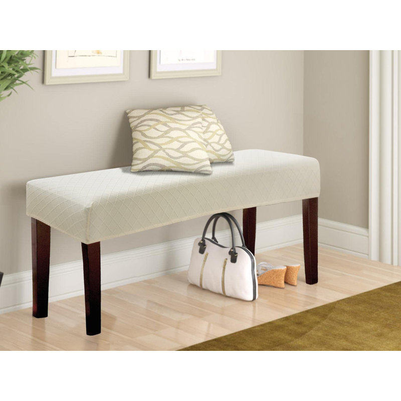 Housse pour repose-pieds, Mélange de polyester beige