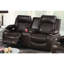 Fauteuil inclinable électrique brun 2 pièces avec dossier rembourré, accoudoirs rembourrés et console porte-gobelet - Meubles de style contemporain : Chargeur pour fauteuil inclinable