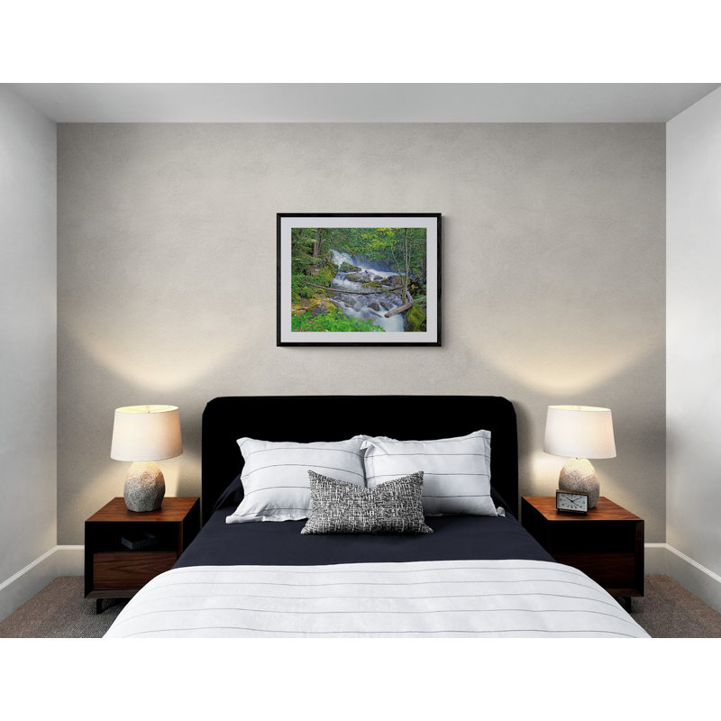 Deception Falls by Bruce Heinemann, Black Framed Paper, 30" H x 24" W