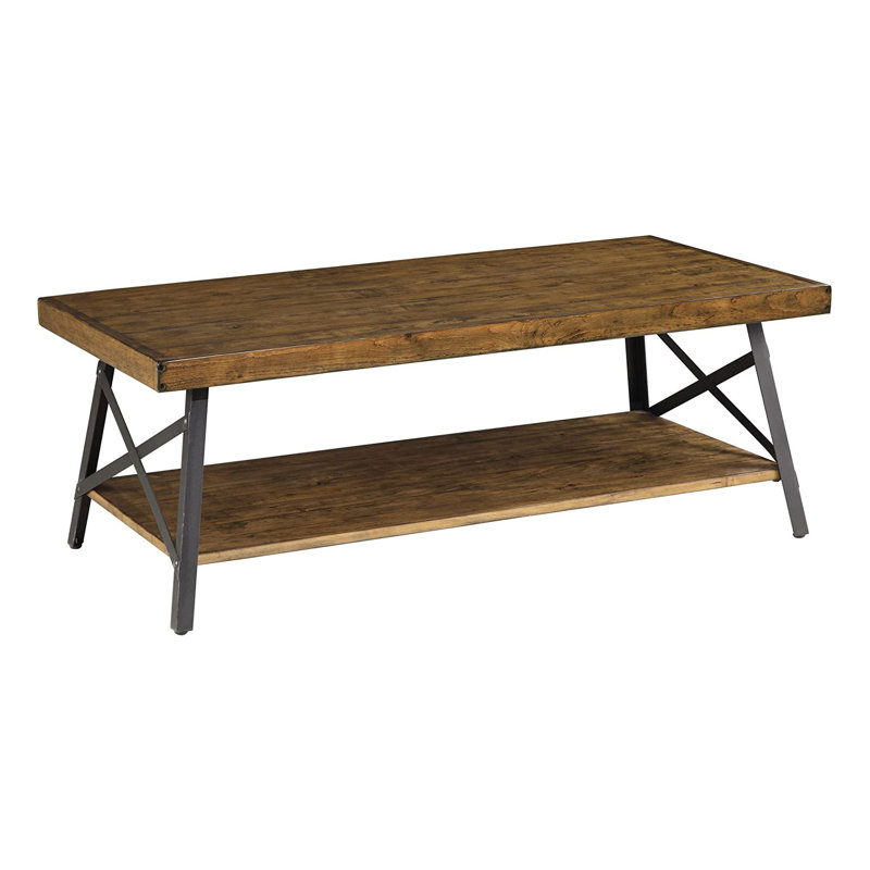 Solid Wood Top Coffee Table