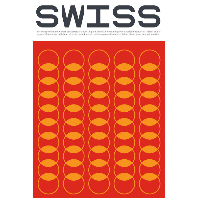 Swiss VI - Wrapped Canvas Print, 46cm H x 30cm W x 3.8cm D