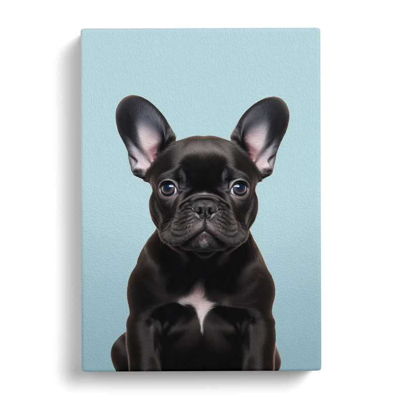 French Bulldog Minimalism No.2 - Print, 60cm H x 40cm W x 3cm D