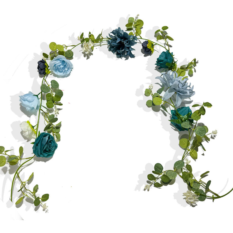 Artificial Eucalyptus Greenery With Flowers