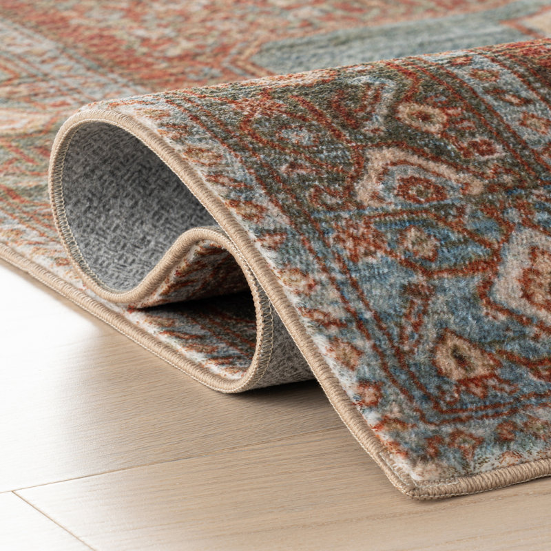 Tapis lavable Audra Medallion, Rectangle 8 pi 6 po x 11 pi 6 po