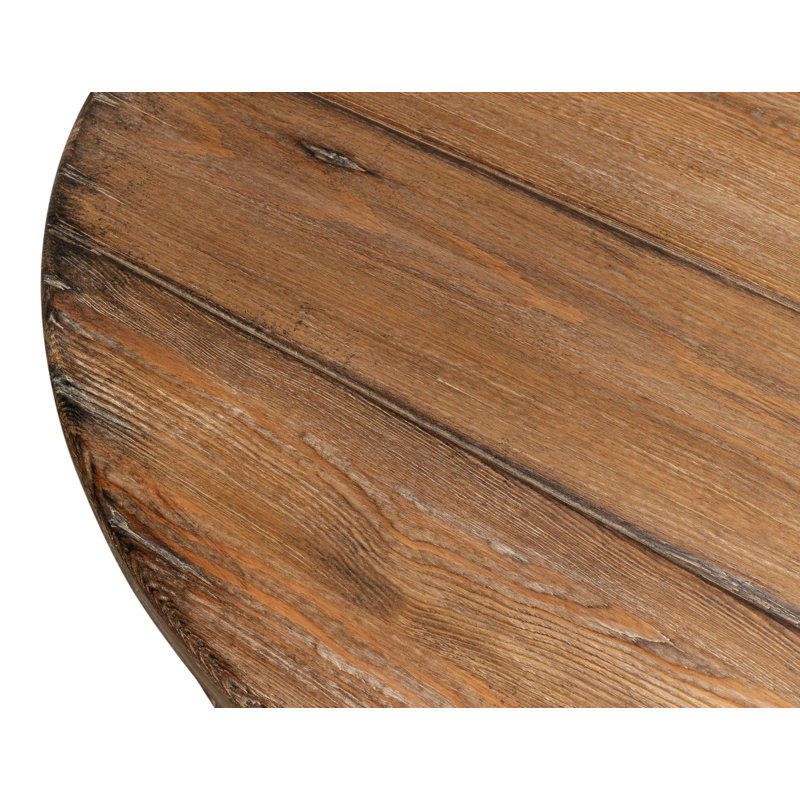 Olguin Pine Oval Solid Wood Dining Table