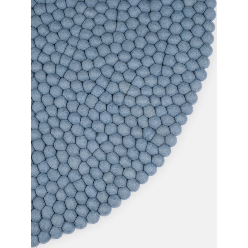 Round Wool Hand Woven Area Rug, Round 140cm
