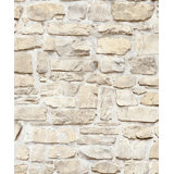 Bricks and More Collection Stone Symphony Motif Wallpaper Roll