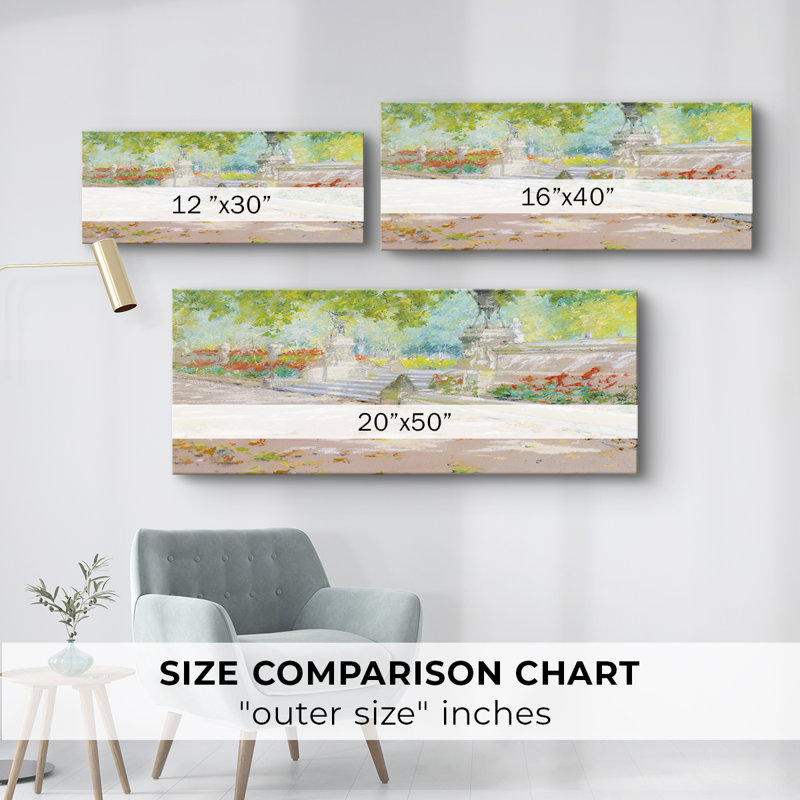 Série paysage - DCCLX - Toile tendue avec châssis - Prêt à accrocher, H 12 po x l 30 po