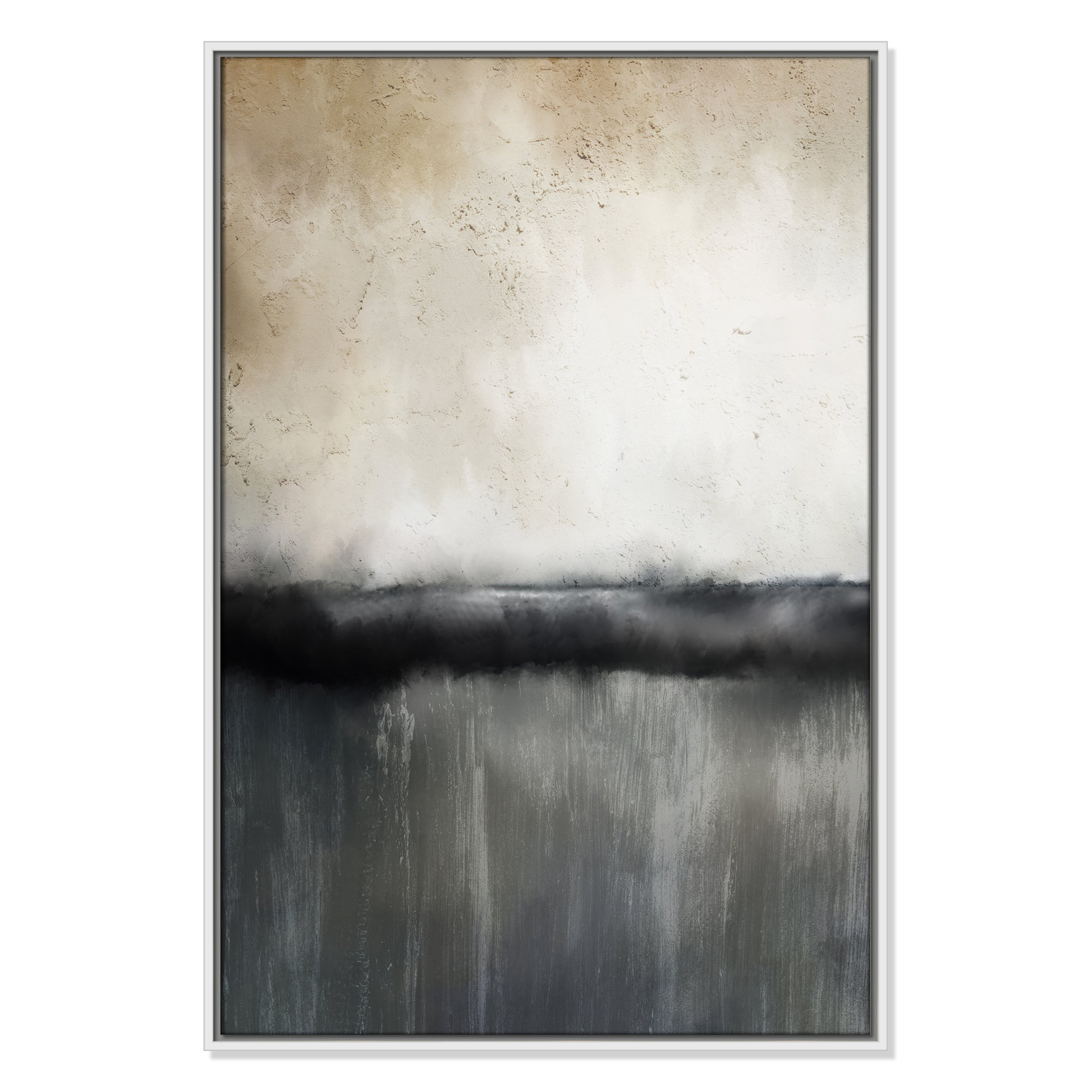 Dorota "Sunset" Print by Kimberly Allen, 37.5" H x 25.5" W, Picture Framed Canvas, White