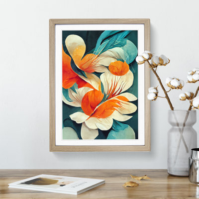 Beautiful Abstract Flowers No.5 - Single Picture Frame Painting