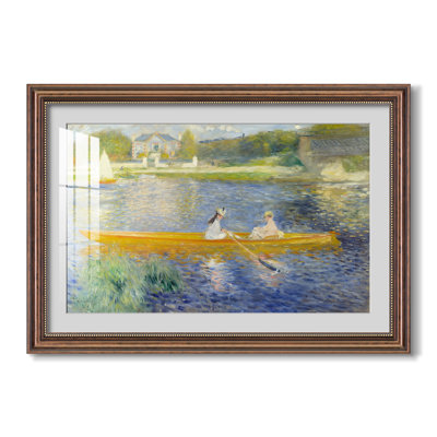 Le Skiff (La Yole), 1875-Pierre-Auguste Renoir-Impression encadrée personnalisée