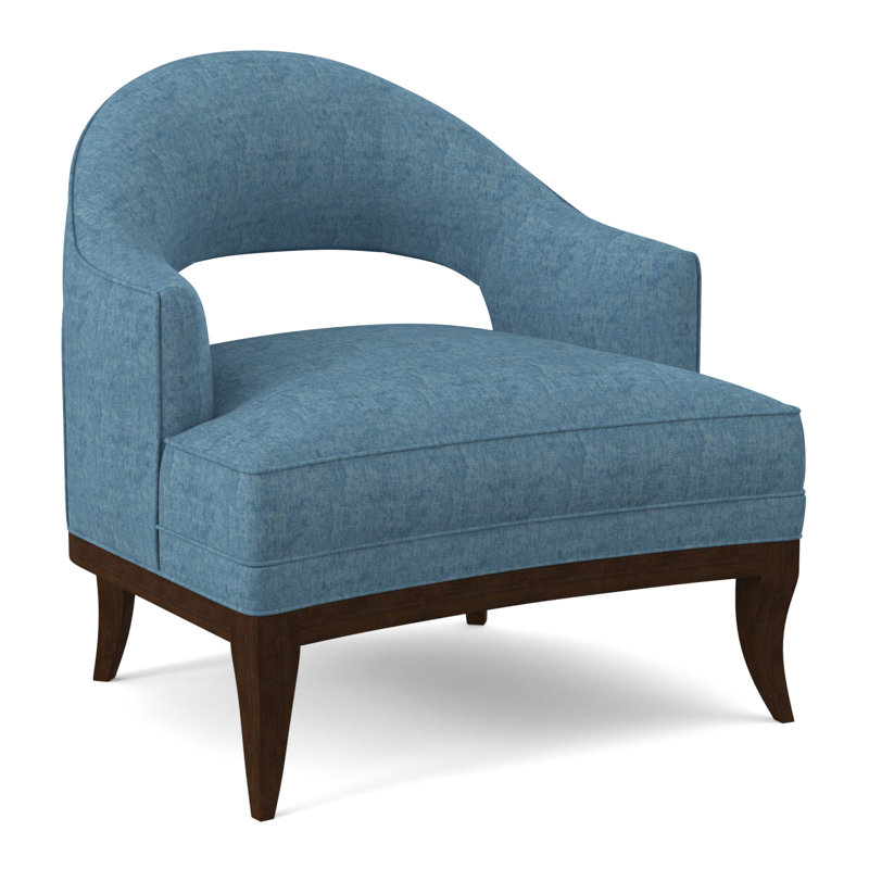 Fauteuil Mariposa, Noyer américain, Viscose Edworth Ocean