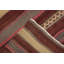 Tapis kilim Earthy Tones 4 x 6 avec rayures horizontales rustiques