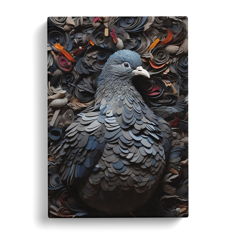 Pigeon Orphism - Wrapped Canvas, 76cm H x 50cm W x 3cm D