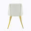 Ensemble de 2 chaises d'appoint en cuir synthétique blanc Gaines