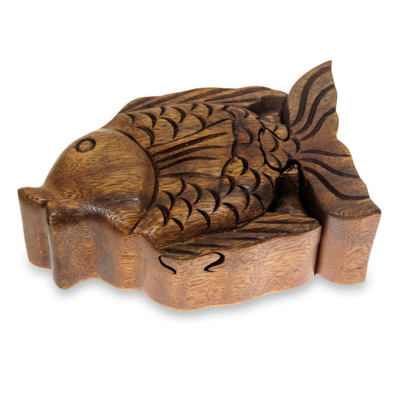 Boîte à puzzle en bois pacific fish Stalcup