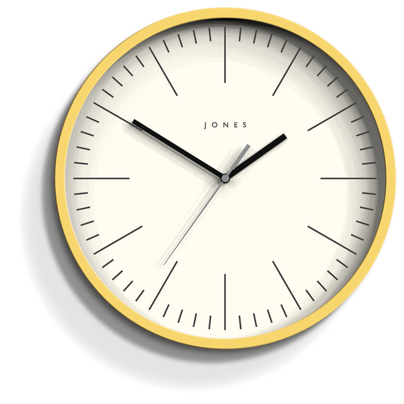 Acrylic Wall Clock, Yellow