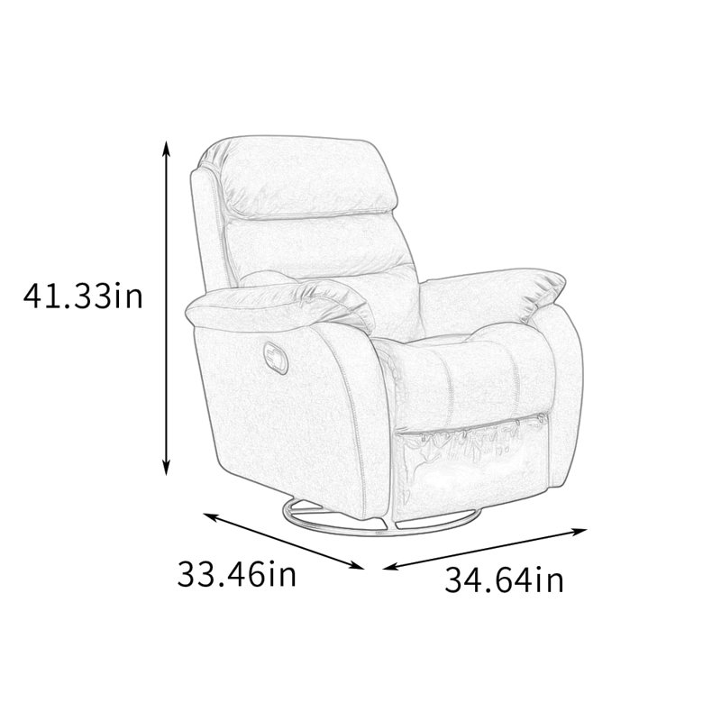 Fauteuil inclinable pivotant à 360 ° multifonctionnel et ergonomique, Vert noirci