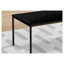 Ensemble de 3 tables basses noires avec plateau en stratifié et structure en métal-130192382-130192384