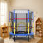 Freeport Park 137.2cm Round Backyard Trampoline with Safety Enclosure with Handlebar