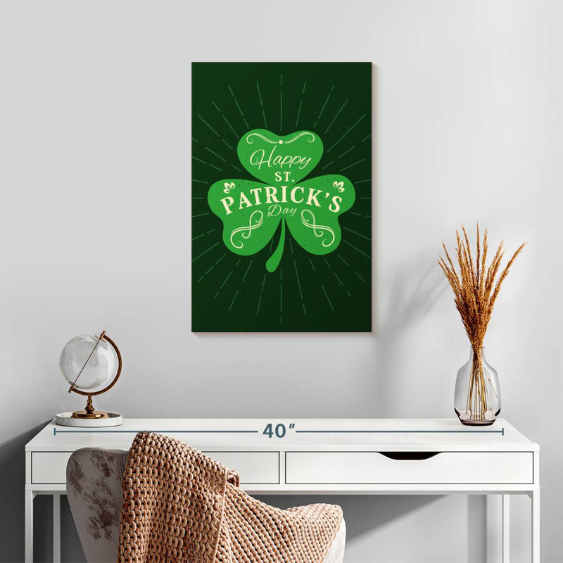 Lelend Happy St. Patrick's Day, H 24 po x l 16 po