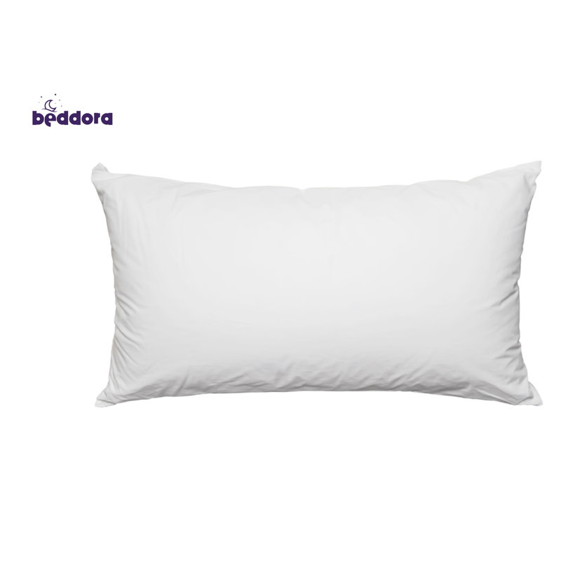 Oreiller pour grand lit Beddora pour dormir - Oreiller doux de qualité hôtelière pour les dormeurs latéraux et dorsaux, oreiller respirant en peluche avec housse lavable, grand