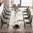 Dining Table Set With 94.5'' Extendable Sintered Stone Top And 8 Faux Leather Chairs-1536809172-1536809177-1536809176