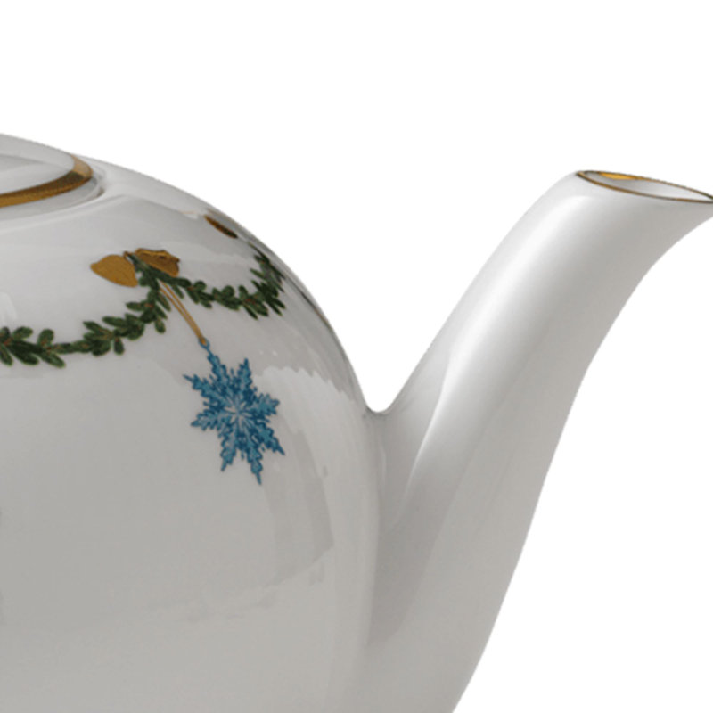 Royal Copenhagen Star Fluted Christmas Teapot