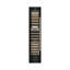 ZLINE Autograph 18 in. Black Stainless 68 Bottle Left Hinge Column Wine Cooler with Gold Accents-677021677-677021676