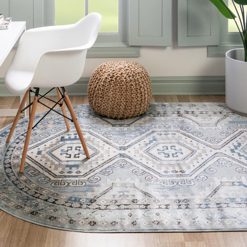 Charlotte Oriental Indoor Rug, Oval 7'10" x 10'