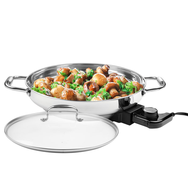 CucinaPro Electric Skillet with Glass Lid