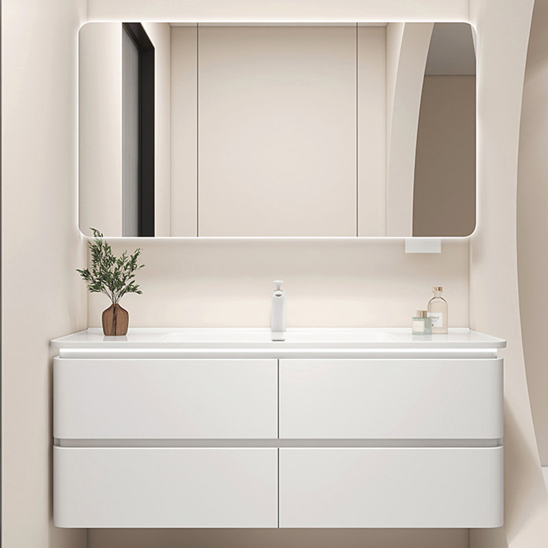 Armoire de salle de bain minimaliste de style nordique