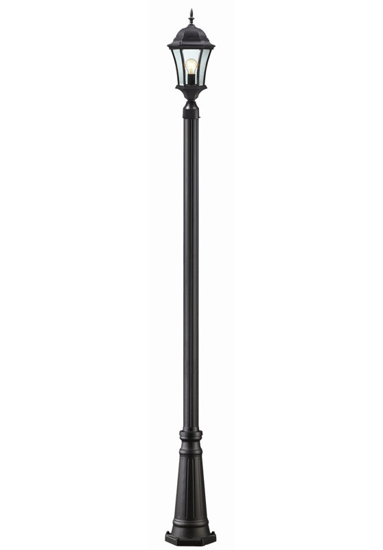 Lampadaire noir à 1 lumière 118 "Alekh (double) Alekh