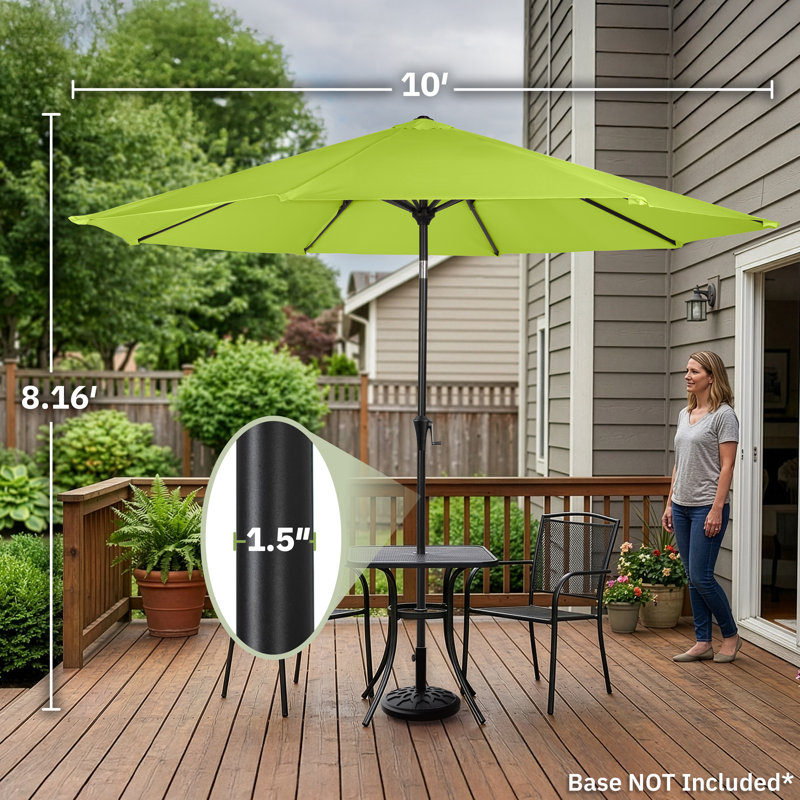 Parasol d'extérieur 10 pi Pure Garden, Vert lime