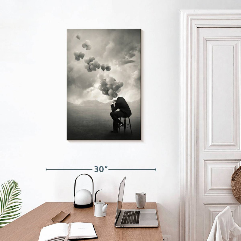 Alcaraz Think Abstract, H 30 po x l 20 po