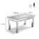 Andreja Rectangle 160Cm L x 90Cm W Glass Dining Table