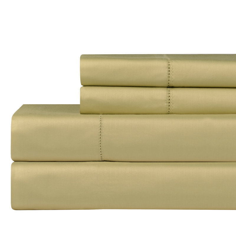 Taie d'oreiller à densité de tissage 610 fils, Standard, Pistache